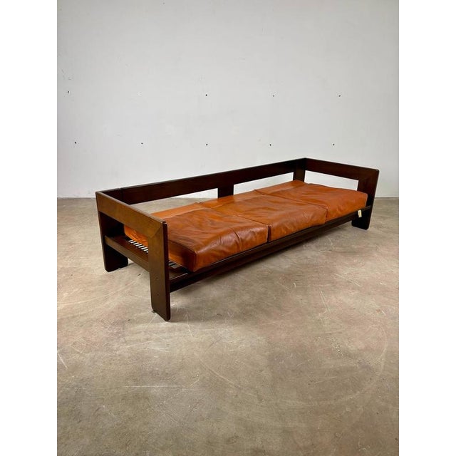 Brown Bastiano Three-Seater Sofa by Tobia Scarpa for Gavina, 1960s For Sale - Image 8 of 14