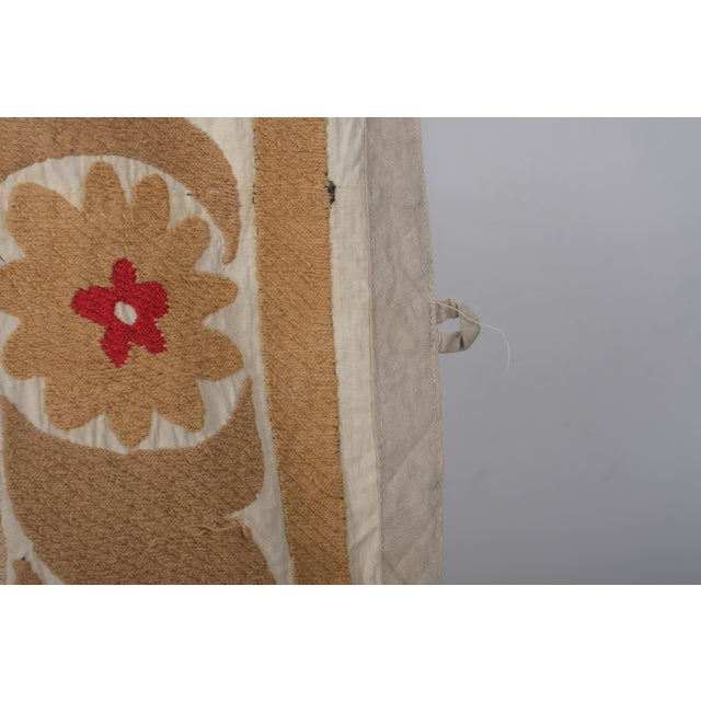 Suzani Tapestry - Pastel Uzbek Table Cloth For Sale - Image 6 of 10