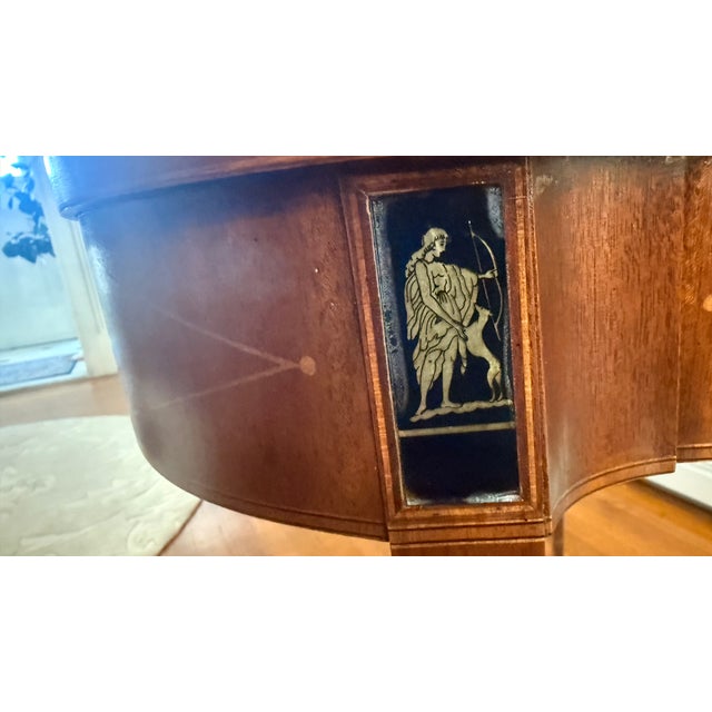 Late 20th Century Baker Furniture Historic Charleston Federal Mahogany Inlaid Folding Game Table For Sale - Image 12 of 18