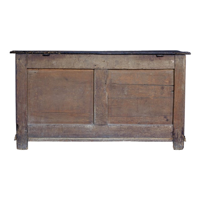 18th Century Small English Oak Coffer, 1790s For Sale - Image 4 of 8