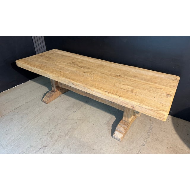 A good quality French Oak Farmhouse Dining Table seating 10 comfortably and 12 when needed. Dating to the the early 1900s,...