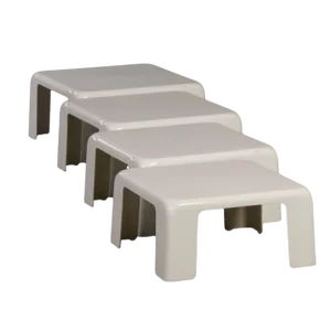 Nesting Side Tables Quatro Gatti in Fiberlite by Mario Bellini for C&b Italia, 1960s
