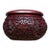 1980s Cinnabar Lacquer Carved Go Chess Bowl / Jar With Peony Motif For Sale