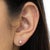 Early 21st Century 10K Rose Gold Plated .925 Sterling Silver 1/10 Cttw Round Brilliant-Cut Diamond Miracle-Set Stud Earrings (J-K Color, I3 Clarity) For Sale - Image 5 of 6