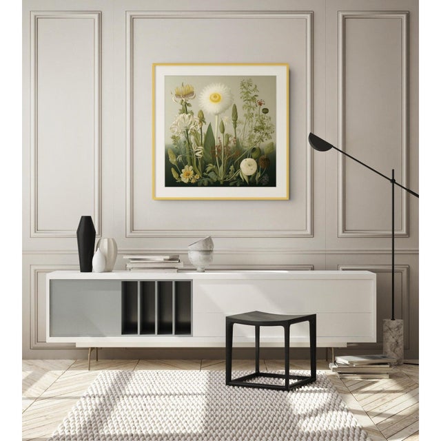 French Country Dark Green Antique Botanical Garden Study No. 2 - Natural History Fine Art Print For Sale - Image 3 of 4