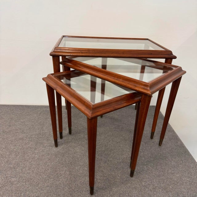 Vintage Nesting Tables, Set of 3 For Sale - Image 3 of 11