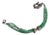 Beaded Faceted Emerald and Diamond Bracelet For Sale