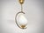 Mid-Century Modern Opaline Glass and Brass Pendant, Sweden, 1950s For Sale - Image 10 of 11