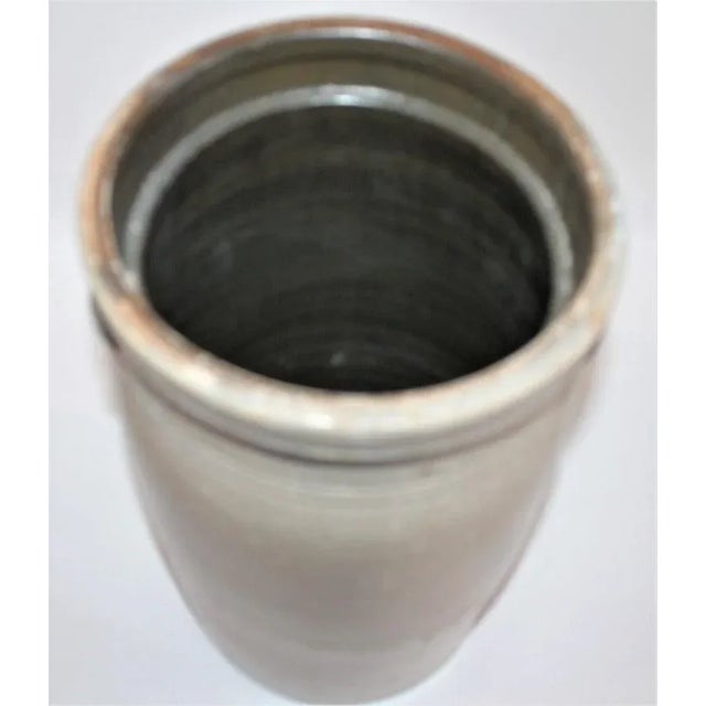 Blue 19th Century Butter Churn Crock With Blue Decoration For Sale - Image 8 of 9