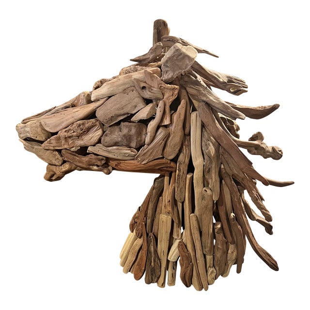 Driftwood Horse Head Table Sculpture Chairish