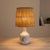 Vintage ceramic table lamp base by Alexandre Kostanda, Vallauris, France (circa 1960s). The bottle-form body is finished...