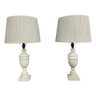 Vintage Marble Table Lamps, 1920, Set of 2 For Sale