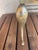 Folk Art Folk Art Farmhouse Late 1800s English Cast Brass Fireplace Footman Kettle Stand For Sale - Image 3 of 7