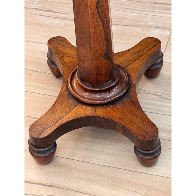 English Regency Rosewood Teapoy For Sale - Image 15 of 17