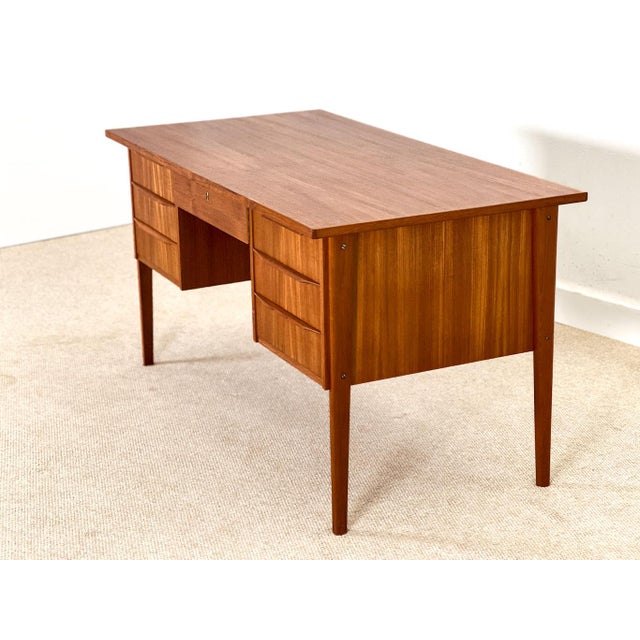 Mid-Century Modern Teak Desk, Denmark, 1960s For Sale - Image 3 of 13