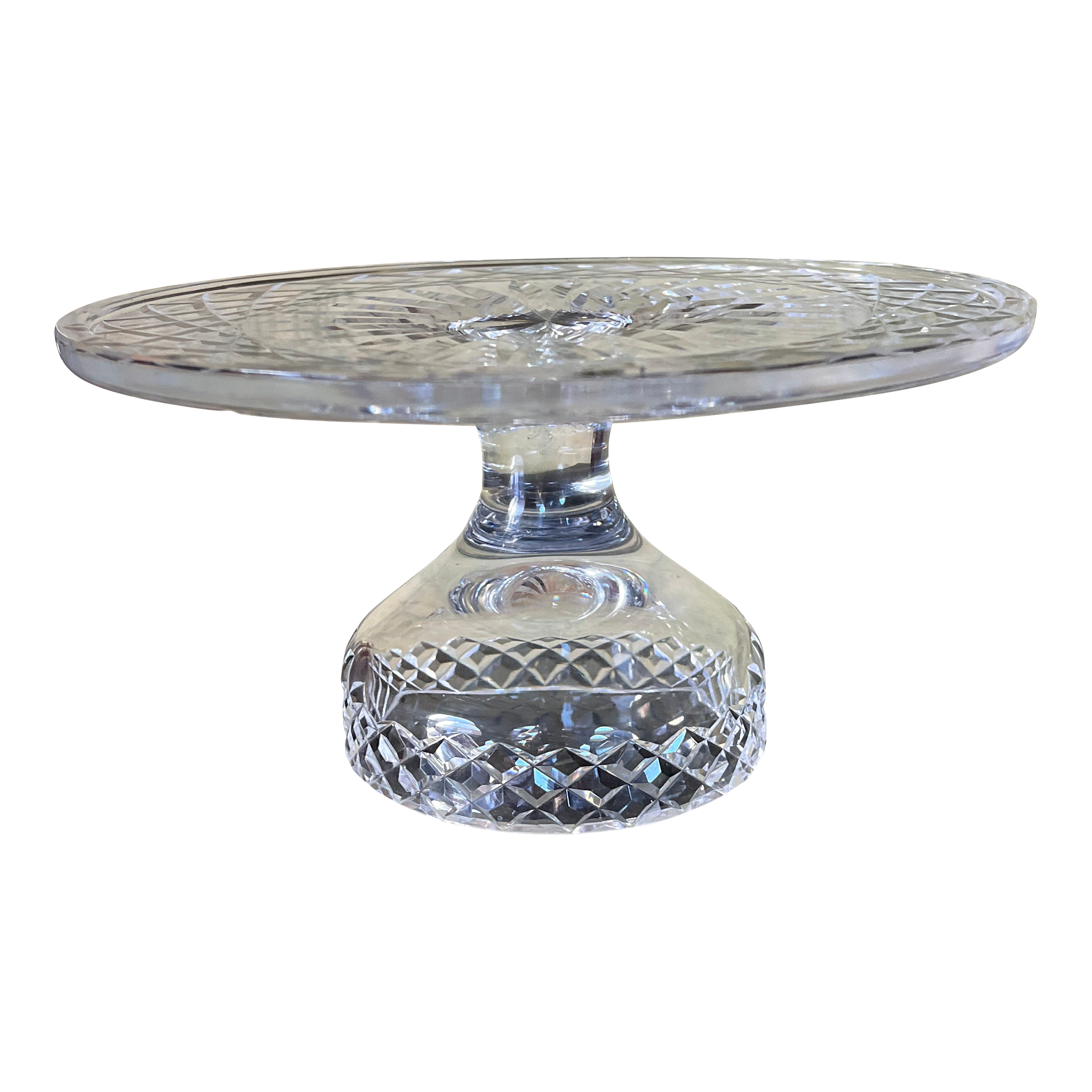 Serveur à Gâteau En Cristal Waterford Alana - Manche Lismore, Acier Inox, 30 Cm