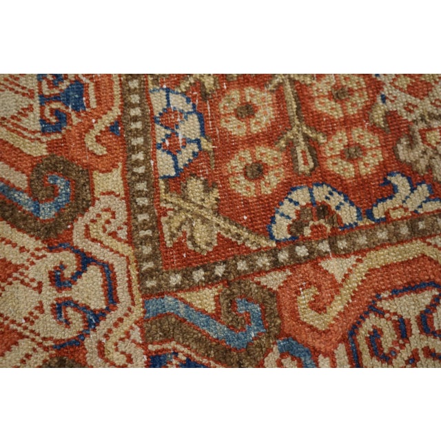 1800s Red Antique Central Asian Khotan East Turkestan Hallway Runner Rug For Sale - Image 4 of 13