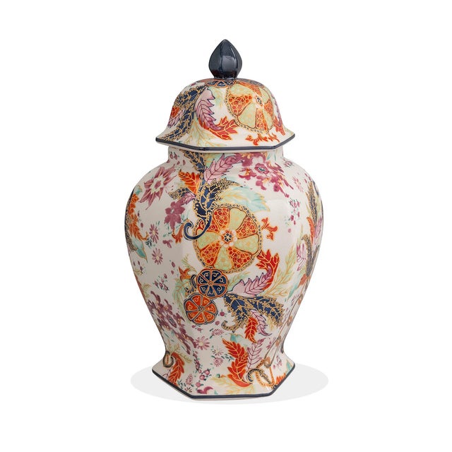 Williamsburg for Port 68 Tobacco Leaf Hex Ginger Jar For Sale - Image 10 of 10
