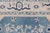 Tribal Vintage Turkish Oushak Rug With Dark and Light Blue in Medallion Design For Sale - Image 3 of 12