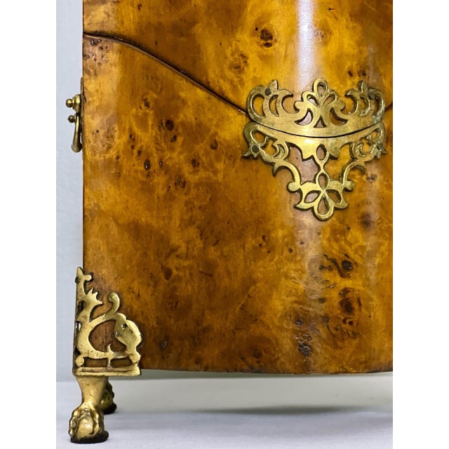 Mahogany Burl Knife Box Attributed to Theodore Alexander For Sale - Image 9 of 12