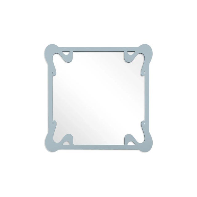 Contemporary Fleur Home Carnival St. Roch Square Mirror in Parma Gray, 36x36 For Sale - Image 3 of 3