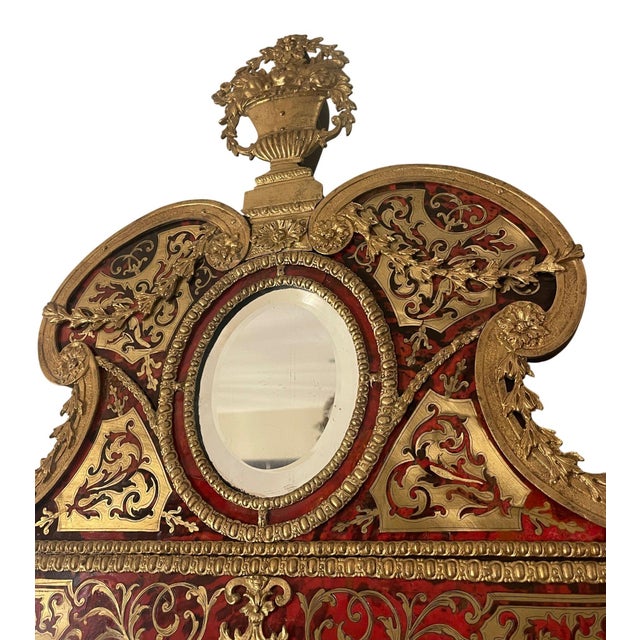 19th Century Swedish Verre Églomisé Mirror in the Taste of Burchardt Precht For Sale In Los Angeles - Image 6 of 8