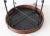 Vintage Mid-Century Wicker Bamboo Side Table Scroll Base Detail For Sale - Image 10 of 12