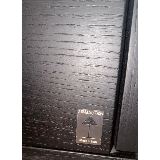Armani/Casa Castilla Black Maple Dresser For Sale - Image 9 of 9