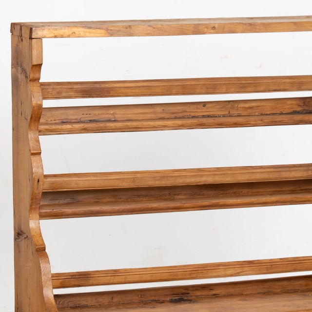 Late 19th Century 19th Century Danish Pine Plate Rack Shelf For Sale - Image 5 of 10
