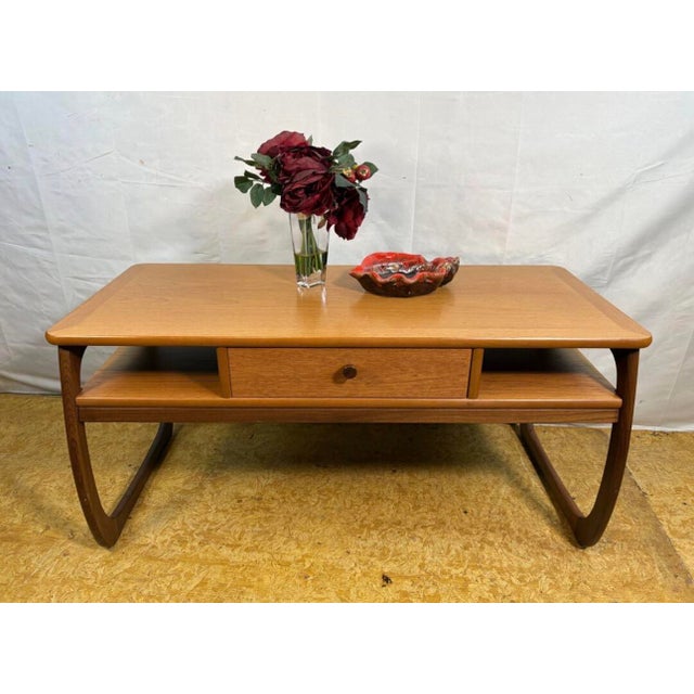 Brown Vintage Burlington Coffee Table from Parker Knoll, 1970s For Sale - Image 8 of 9