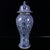 Chinoiserie Blue and White Interlocking Lotus Porcelain Lidded Ginger Jar For Sale - Image 4 of 9