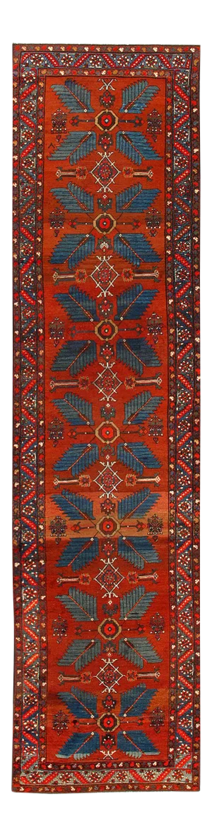 Rust Antique Runner Persian Nw 3' 5'' X 15'