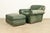 Century Furniture Century Furniture Art Deco Studded Leather Lounge Chair With Ottoman For Sale - Image 4 of 12