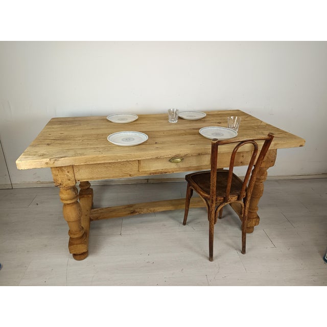Farmhouse Table in Oak For Sale - Image 12 of 18