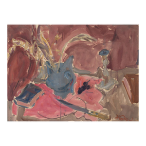 'Still Life, Ochre and Rose' by Victor Di Gesu, Paris, Louvre, Académie Chaumière, San Francisco Art Association, Los Angeles County Museum of Art
