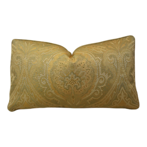 Italian Designer Damask Floral Feather/Down Pillow