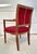 Brown French Empire Louis XVI Carved Wood Armchair For Sale - Image 8 of 11