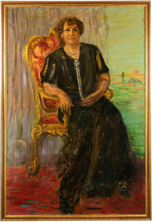 Antonio Feltrinelli, Portrait, 1930s, Oil on Canvas, Framed