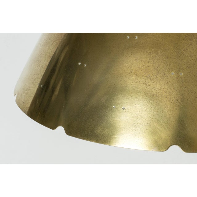 Metal Brass Pendant Lamp by Paavo Tynell For Sale - Image 7 of 8