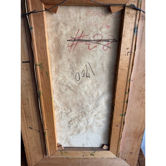 Mid Century Modern Impasto Still Life - Framed Oil Painting For Sale In Miami - Image 6 of 9