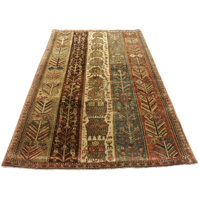 Tribal Vintage Turkish Oushak Rug - 02'09 X 04'04 For Sale - Image 3 of 10