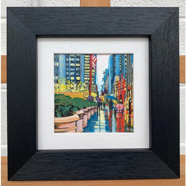 Miniature Painting Radio City Music Hall New York City by British Urban Artist For Sale - Image 9 of 13