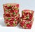 French Country Antique Floral Nesting Boxes – Textile Covered Folk Art Storage Boxes, Early 20th Century (Set of 4) For Sale - Image 3 of 9