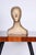 Gold Mid-Century Modern Bust in Patinated Plaster, Czech, 1960s For Sale - Image 8 of 9