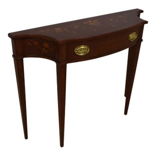 Harden Inlaid Cherry 1 Drawer Console Table For Sale