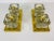 Brass and Frosted Ice Glass Cube Flush Mounts from Peill & Putzler, 1970s, Set of 2 For Sale - Image 3 of 7