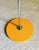 Metal Mid-Century German Floor Lamp in Yellow and Chrome, 1970s For Sale - Image 7 of 9