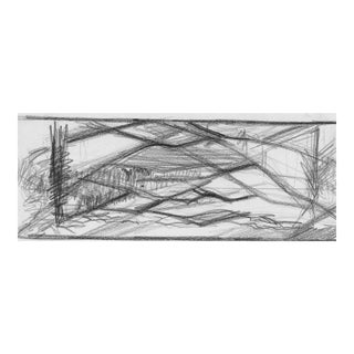 1950s Abstracted Mountain Landscape For Sale