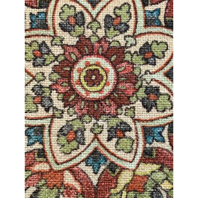 Lee Jofa Oscar De La Renta Granada Print Jewel Fabric 4 Yards For Sale In Raleigh - Image 6 of 7