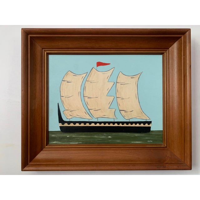 Traditional Framed Contemporary Impressionist Style Seascape Paintings on Canvas, Pair For Sale - Image 3 of 5